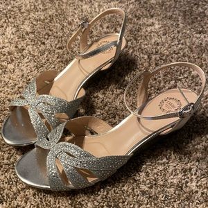 Silver Sparkle Wedges